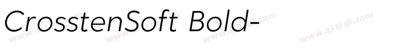 CrosstenSoft Bold字体转换